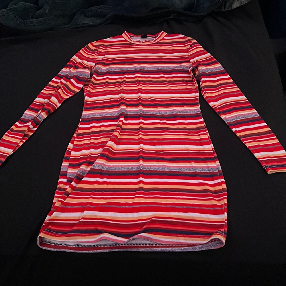 Blocked Striped Bodycon Dress